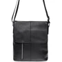 Мужская сумка планшет Borsa Leather черная (K15103-black)
