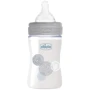 Бутылочка стеклянная Chicco Well-being Physio Colors с силиконовой соской 0м+ 150 мл Серая (28711.30)