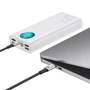 Внешний аккумулятор Baseus Power Bank 30000mAh Amblight Digital Display Quick Charger PD 33W White (PPLG-02) фото 7