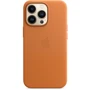 Чехол для iPhone Apple for iPhone 13 Pro Leather Case with MagSafe Golden Brown (MM193) : Материалы кожа