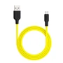 Кабель Hoco USB Cable to MicroUSB X21 2.4A 1m Black/Yellow: Тип USB Cable - microUSB