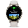 Смарт-часы Garmin Venu 3S Soft Gold Stainless Steel Bezel with Ivory Case and Silicone Band (010-02785-04): Материал корпуса Армированный волокном полимер / Нержавеющая сталь (Безель)