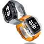 Аксесуар для Watch Fluorine Rubber Butterfly Buckle Orange Straps + Transparent Case для Apple Watch 45mm: Виробник Lunatik