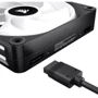 Кулер Corsair iCUE Link QX120 RGB PWM PC Fans Starter Kit with iCUE Link System Hub (CO-9051002-WW): Регулировка оборотов широтно-импульсная модуляция (PWM)