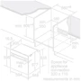 Духова шафа електрична Bosch HMG7361B1: Розміри 59.4х59.5х54.8 см