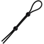 Лассо на пенис с двумя фиксирующими бусинками, SKN-LS002 Black