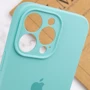 Чехол для iPhone Mobile Case Silicone Case Full Camera Protective Marine Green for iPhone 15 Pro Max фото 5