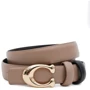 Женский ремень Borsa Leather двусторонний бежевый/черный (CV1ZK-119be-beige/black)