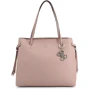 Женская сумка тоут Guess Digital Shopper бежево-розовая (HWVG6853240-BLS)