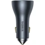 Зарядное устройство Baseus Car Charger USB+2хUSB-C Golden Contactor Pro GaN Fast Charging 65W Lunar Gray (C00035202841-00): Особенности Power Delivery (PD), Для Apple Watch, Быстрая зарядка, USB-C