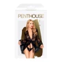 Эротический кружевной халат Penthouse HYPNOTIC POWER (черный, XL)