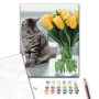 Картина по номерам Brushme Котик с тюльпанами 40х50 см (BS52638): Производитель Brushme