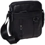 Мужская сумка через плечо Borsa Leather черная (K11169a-black): Материал Натуральная кожа