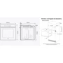 Духовой шкаф электрический Samsung NV7B41207AS: Размеры 595х596х550 мм