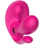 Вібромасажер з анальним та кліторальним стимулятором, та підігрівом BOSS Remote wearable vibrator Pink (BS561007-3)