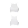 Спортивный топ с прозрачной вставкой Passion PS006 TOP white, size S