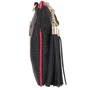 Жіноча сумка-пошет Laskara червона (LK10202-black-red): Застібка Блискавка