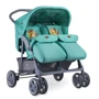 Коляска для двойни Lorelli TWIN (green indians)