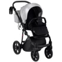 Коляска 2 в 1 Bair Infinity кожа 100% BI-03 silver (серебро перламутр): Возможность установки люльки есть