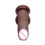 8 Inch Ultra Real Dual Layer Suction Cup Dildo - Medium Skin Tone - фаллоимитатор 18x5 см, коричневый