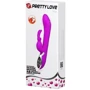 Вибратор с клиторальным стимулятором и функцией нагрева Pretty Love - HOT, BI-014109-1