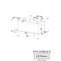 Витяжка KERNAU KBH 07603 X: Тип фільтра повітря Рециркуляція, Відведення
