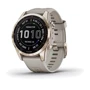 Смарт-годинник Garmin Fenix 7S Sapphire Solar Cream Gold Titanium with Light Sand Band (010-02539-21)