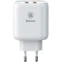 Зарядное устройство Baseus Wall Charger 2xUSB Quick Charge 3.0 23W White (CCALL-AG02): Кабель в комплекте отсутствует