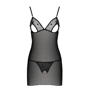 Эротический комплект Passion LOVELIA CHEMISE black XXL/XXXL