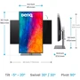 Монитор BenQ PD3225U (9H.LLYLA.TBE): Разъемы USB Type-C, USB, Thunderbolt, HDMI, DisplayPort