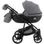 Коляска 2 в 1 Adamex Hybryd Plus BR240 графит - черная кожа (выдавленная точка) (623684): Количество блоков 1