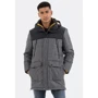 Куртка Camel Active Jacke 410410-6U96-08 50 серая зимняя с капюшоном: Длина рукава Длинный