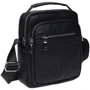 Чоловіча сумка через плече Keizer чорна (K16018-black): Матеріал Натуральна шкіра