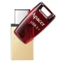 USB-флешка Apacer AH180 64GB USB 3.1/Type-C Red (AP64GAH180R-1): Объем памяти 64 GB