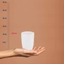 Стакан для зубных щеток KELA Natura белый 10.5х8 см (18588)