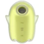 Вакуумный клиторальный стимулятор с вибрацией Satisfyer Glowing Ghost Yellow