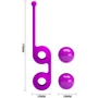 Вагинальные шарики Pretty Love Kegel Tighten Up III Purple