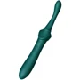 Мультифункциональный вибратор Zalo - Bess 2 Turquoise Green (4 насадки, подогрев)