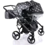Универсальная коляска для двойни 2 в 1 Junama Glow Duo 04: Ширина шасси 94 см