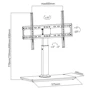 Подставка для ТВ ITech KFG-5 White фото 8