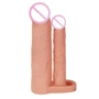 Насадка LoveToy Pleasure X-Tender Double Penis Sleeve Flesh Add 2"