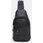 Чоловіча сумка слінг Borsa Leather чорна (k1338-black): Стать Мужской