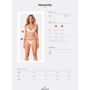 Изысканный комплект Obsessive Heavenlly 2-pcs set White XL/2XL