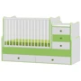 Дитяче ліжко-трансформер Bertoni MAXI PLUS NEW 70-160 (white / green)