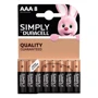 Батарейки лужні Duracell Simply AAA LR03, 8шт (5000394002463)