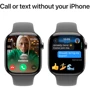 Apple Watch Series 10 46mm GPS + Cellular Natural Titanium Case з Stone Grey Sport Band - S/M (MWY93)