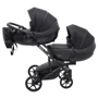 Коляска 2 в 1 для двійні Bair Next DUO Soft 02 чорний: Можливість встановлення люльки опция