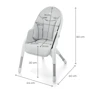 Стульчик для кормления Kinderkraft Dinnly Grey (KHDINN00LGR0000) фото 14