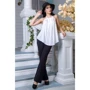 Топ FLFashion Флейта ЖБФ 1082 42-44 белый без рукава: Состав Хлопок, Полиэстер