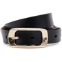 Женский ремень Borsa Leather черный (CV1ZK015-goldblack)